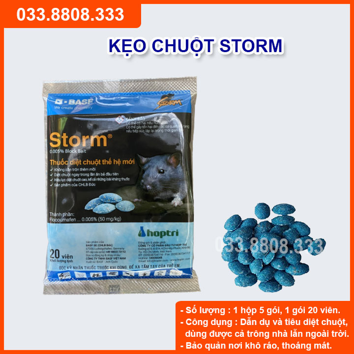   Chính hãng  Bả chuột sinh học dạng viên kẹo gói 20 vên - Hiệu quả ngay sau khi sử dụng 