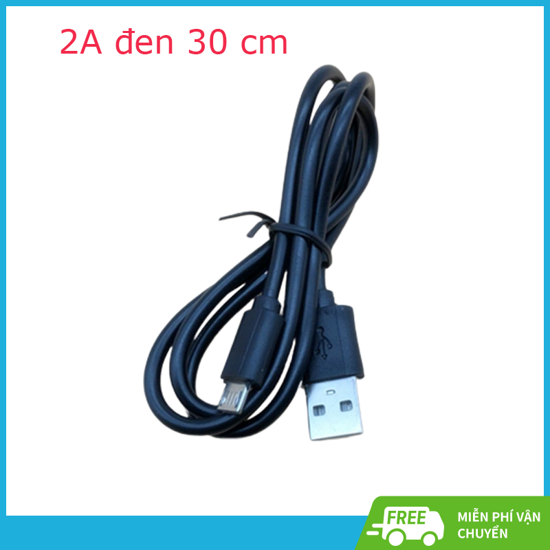 30CM Cáp Sạc USB Dây Điện Thoại Di Động Cho Android Bluethood Tương Thích Tai Nghe Đồng Nguyên Chất Dây Sạc Điện thoại di động sạc nhanh cáp đồng nguyên chất 2A Cáp sạc Android micro đồng nguyên chất