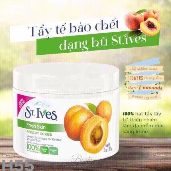 Tẩy tế bào chết toàn thân St Ivess Apricott Scrub 283g - Dâu Tây - Shop