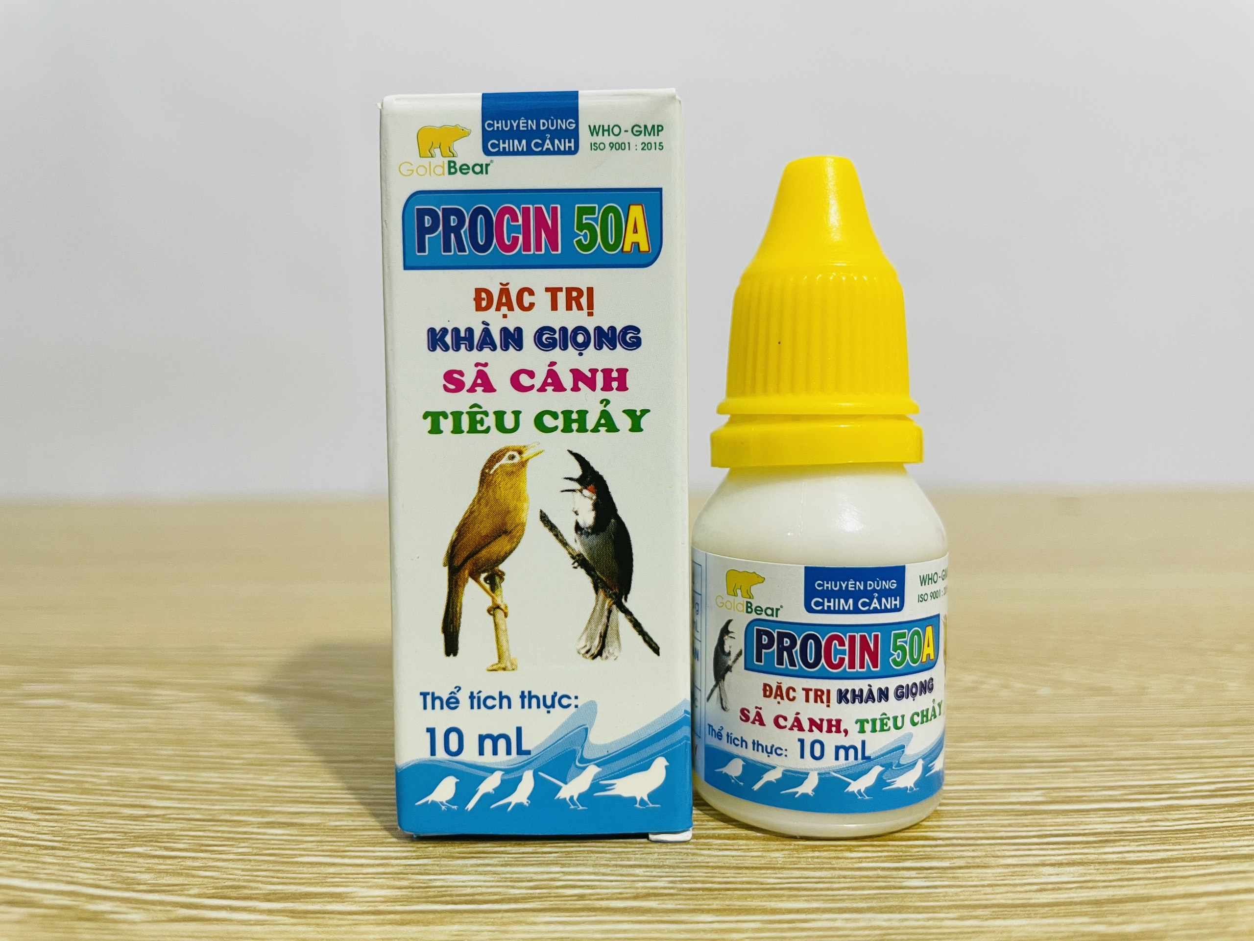 PROCIN 50A [Chai 10 ml] - Dùng cho chim cảnh ủ rũ, khàn giọng, sã cánh, tiêu chảy