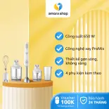 Máy Xay Sinh Tố Cầm Tay PHILIPS ProMix HR2537 /00, Công Suất 650 W, Tiện Lợi, Bảo Hành Chính Hãng 24 Tháng