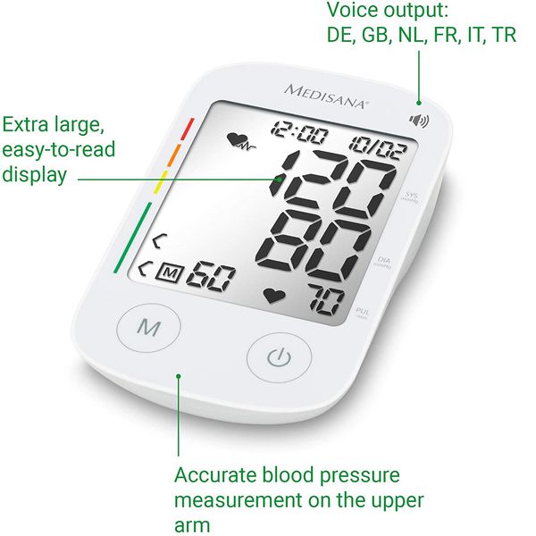 Máy đo huyết áp Medisana BU 535 chính xác 99%