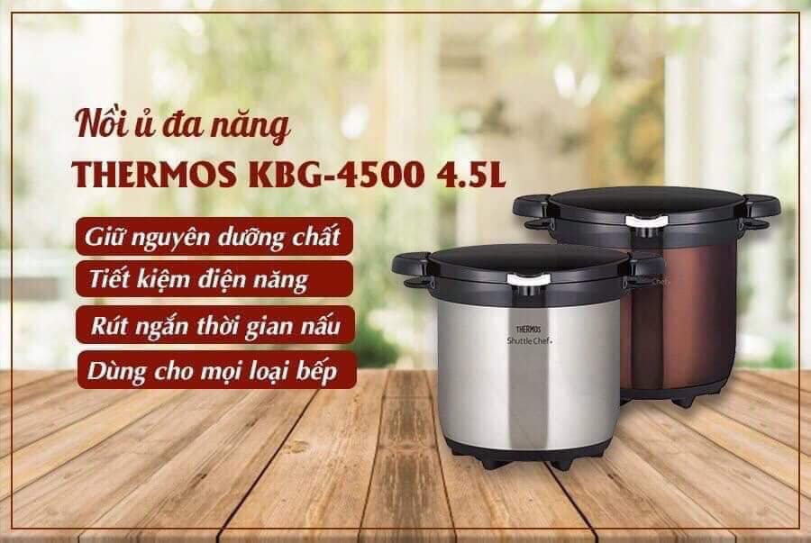 Nồi ủ đa năng thermos 4.5l kbg-4500