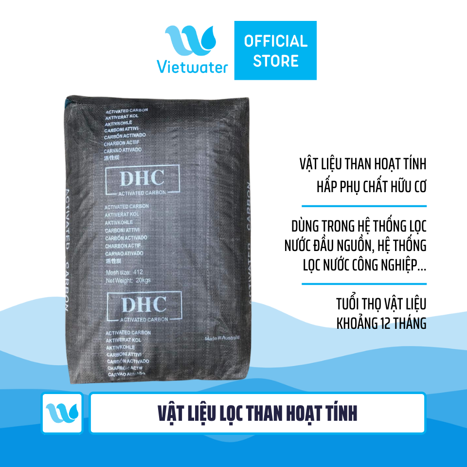 Than Úc DHC – Vật liệu lọc than hoạt tính