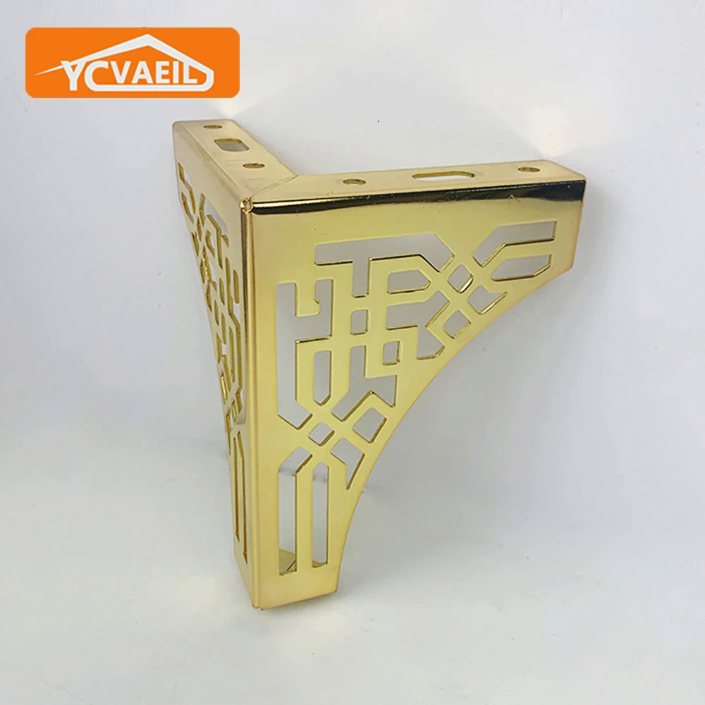 4Pcs Chiều Cao 13Cm Chân Cho Đồ Nội Thất Kim Loại Vàng Bàn Cà Phê Chân Home TV Tủ Giường Ghế Sofa Chân Thay Thế Chân Phần Cứng