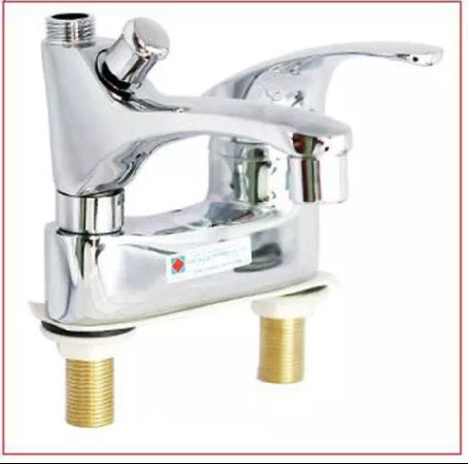 Bộ Sen liền vòi chậu lavabo kết hợp sen tắm nóng lạnh - sen liền vòi dẹt - vòi chậu liền sen