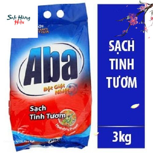 HCM Bột giặt nhiệt Aba Sạch tinh tươm 3kg