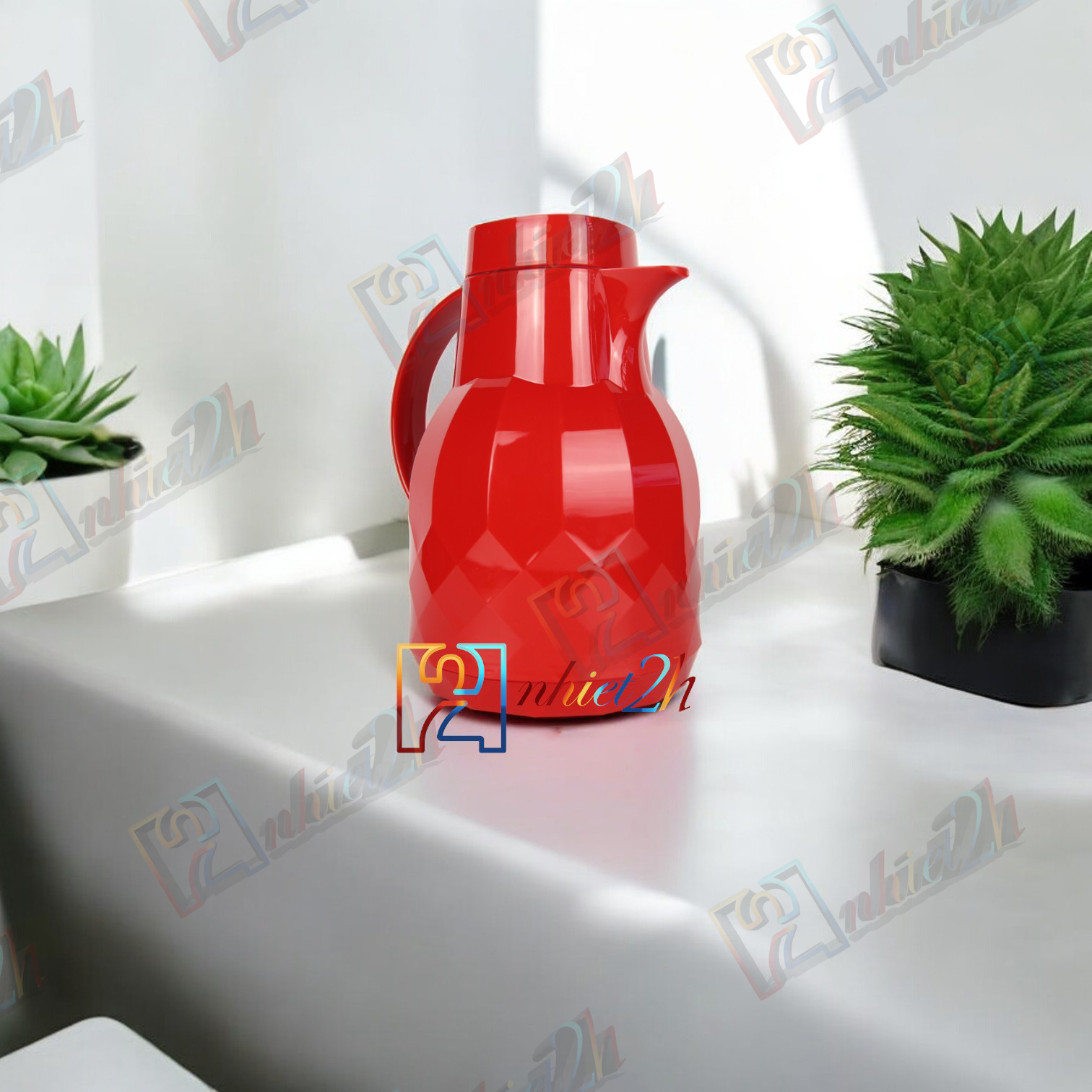 Bình trà giữ nhiệt 1 lít - phích trà kim cương 1 lít - hp kc1 - phúc minh thp