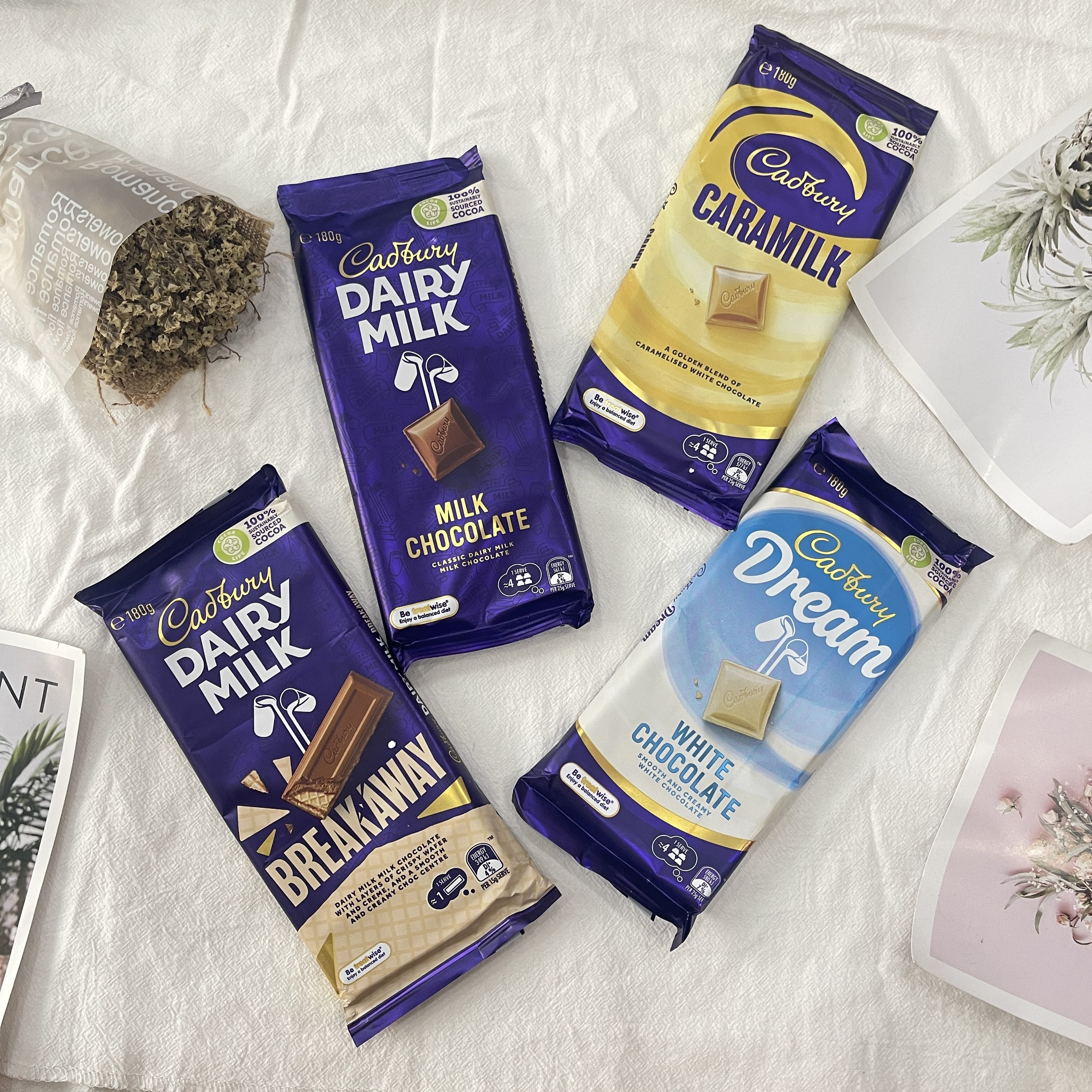 Socola cadbury dairy milk dạng thanh 180gram nhập úc