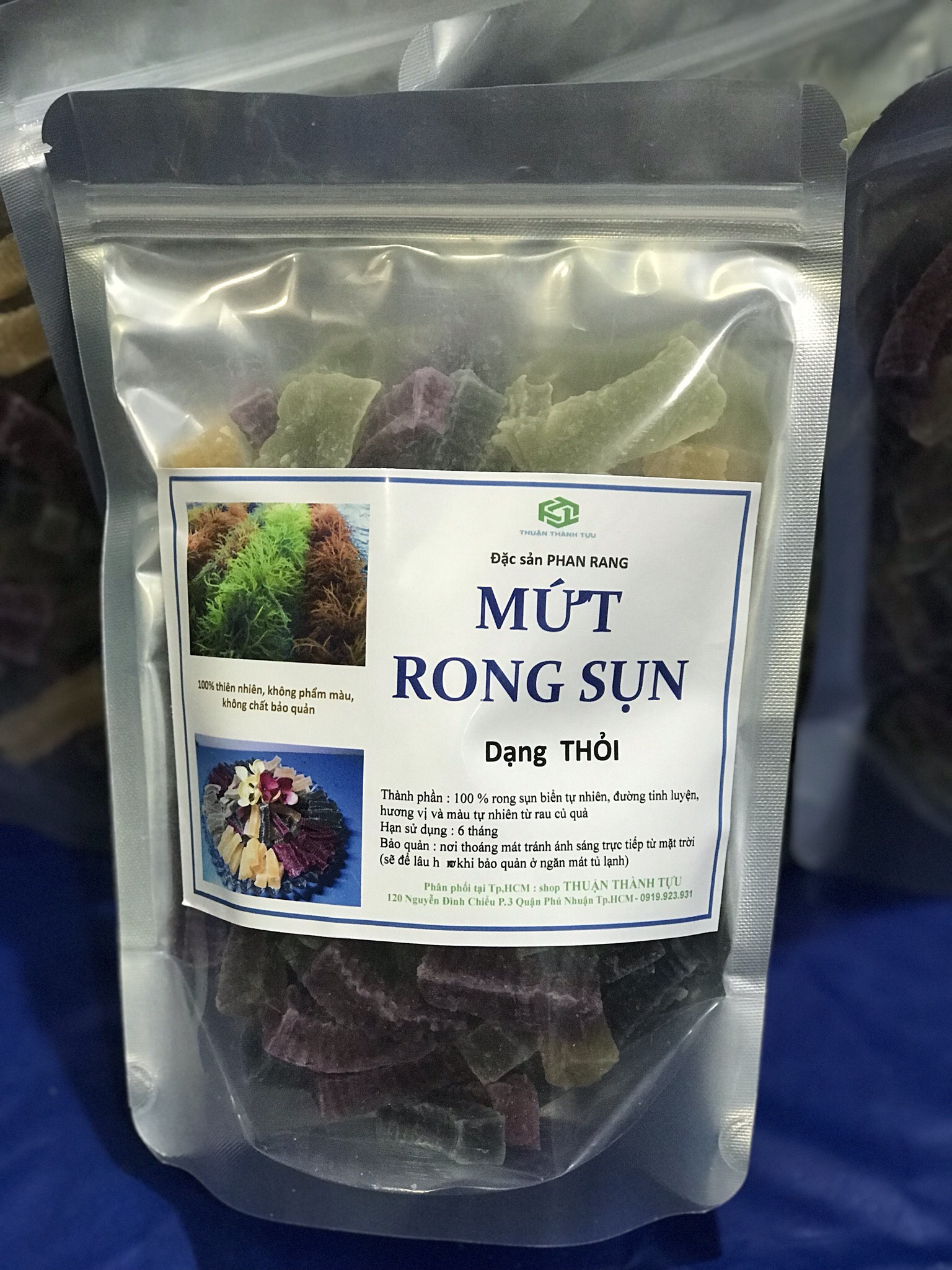 Mứt rong sụn dạng thỏi gói 500gram