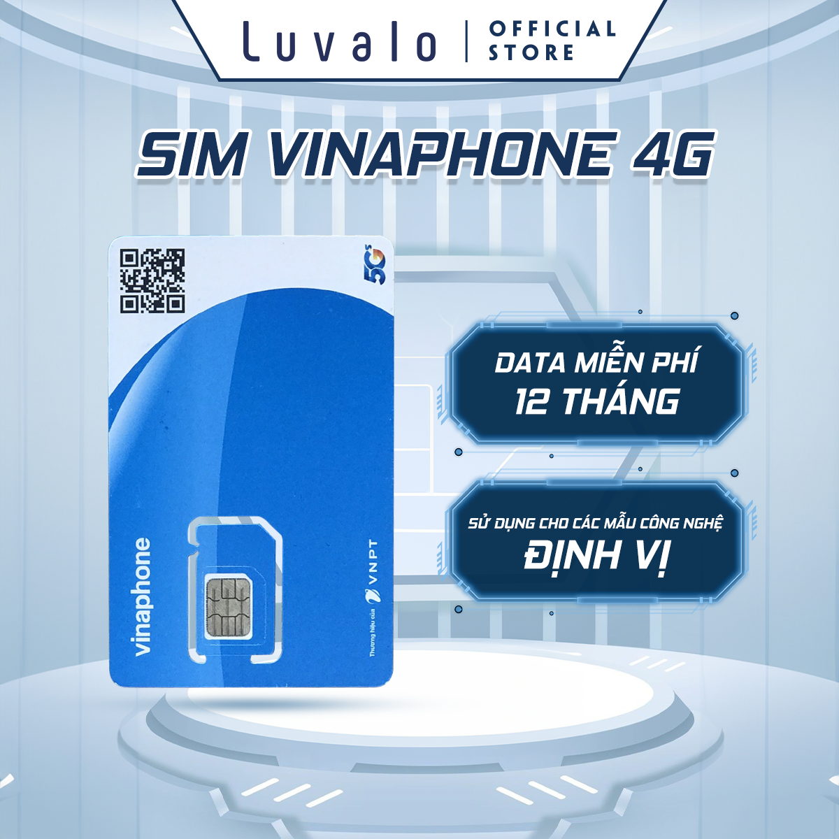 Sim 4G Vinaphone sim sử dụng định vị xe máy ô tô đồng hồ trẻ em Free 12 Tháng Luvalo