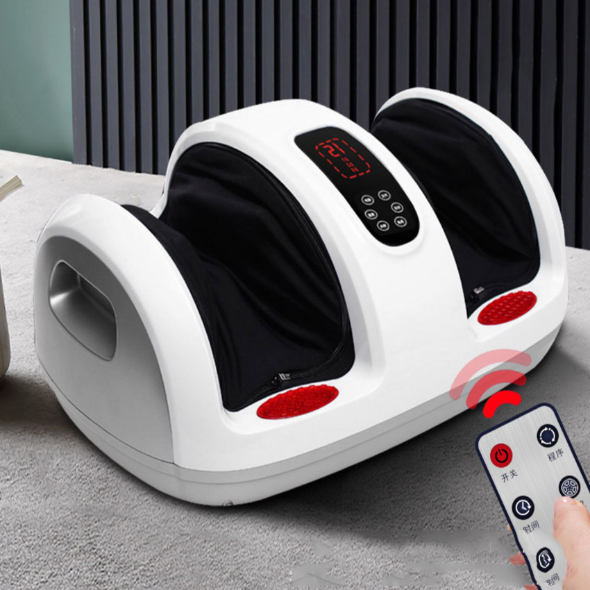Máy massage bấm huyệt chân TUDEEN thông minh, màn hình điện tử đa chế độ, massage sưởi ấm túi khí cao cấp, có điều khiển từ xa hiện đại