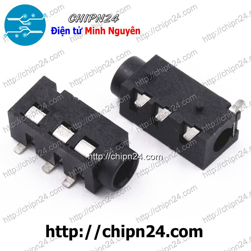 [4 cái] (G30) Jack Audio 3.5mm PJ-320D PJ320D hàn board chân dán