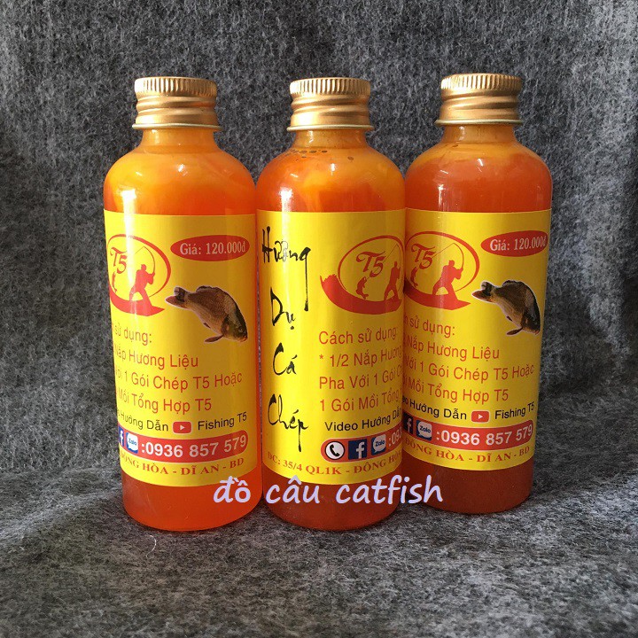 HƯƠNG LIỆU CHUYÊN CÁ CHÉP T5-MỒI NƯỚC T5 CHUYÊN CHÉP CÂU ĐÀI-CÂU TAY KÍCH THÍCH CÁ THAM ĂN