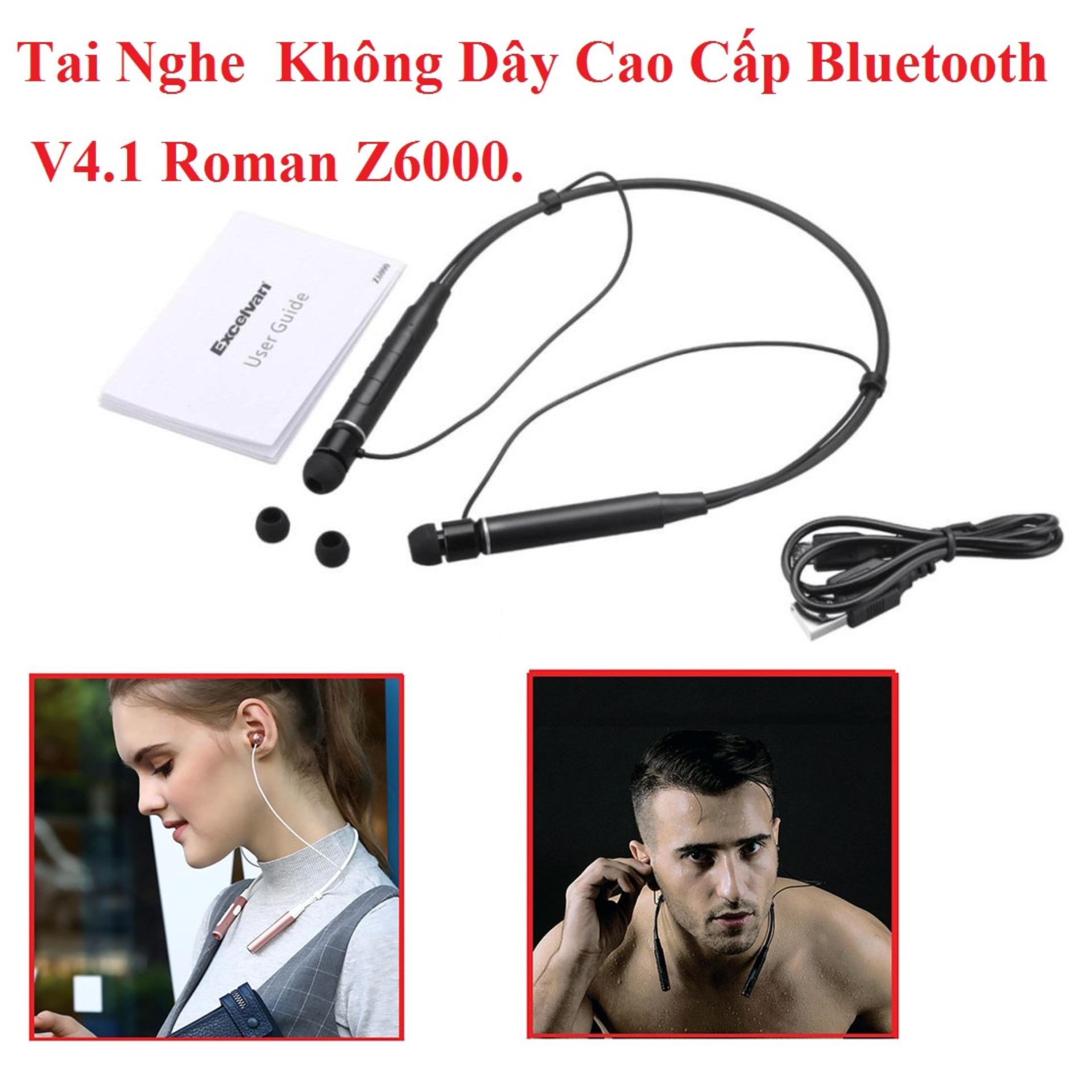 Tai nghe nhét tai không dây cao cấp bluetooth v 4.1 Roman z6000.