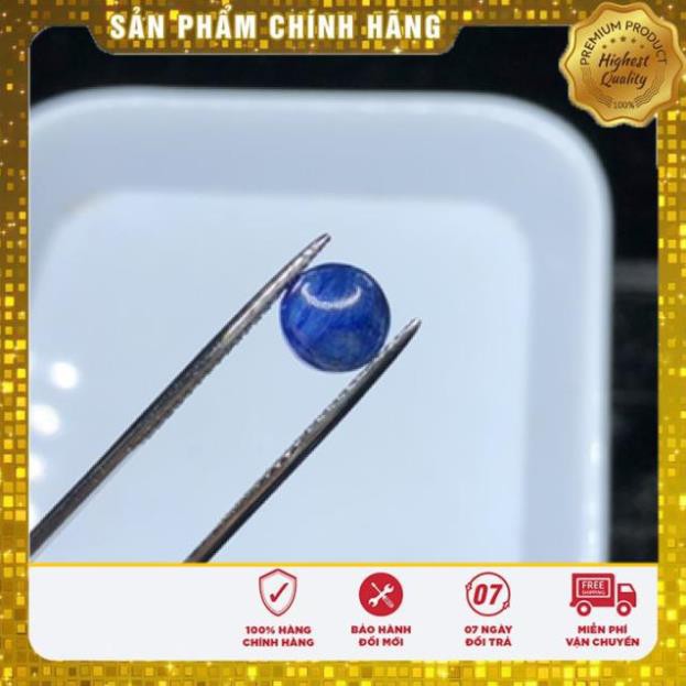 Hạt đá phong thuỷ màu xanh dương - kyanite - làm vòng tay, vòng handmade DIY
