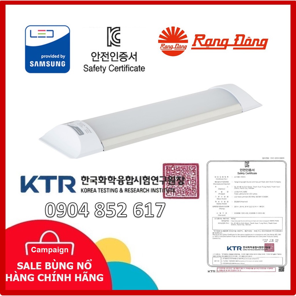 Đèn tuýp led bán nguyệt rạng đông 9w 30 cm , m16l 30/9w