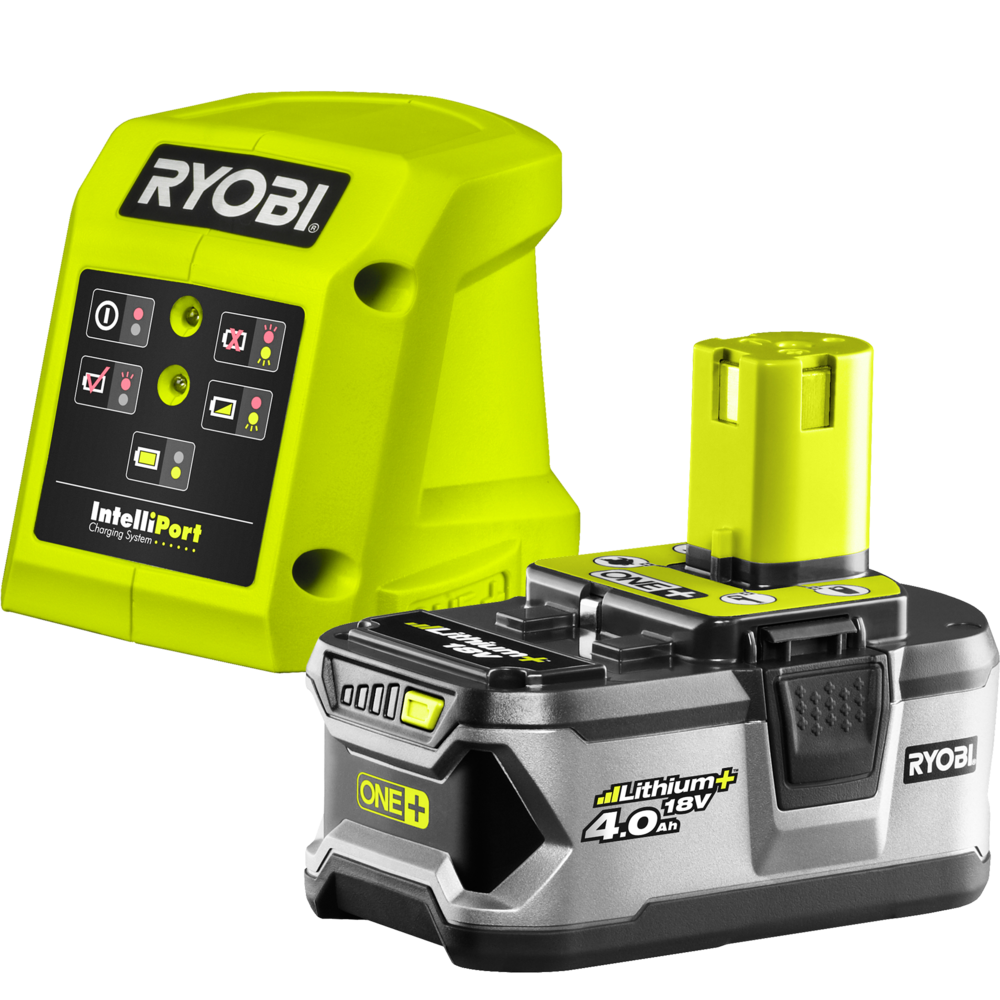 Pin lithium và bộ sạc ryobi 18v 4.0ah rbc18l40p- 95% bảo hành 3 tháng