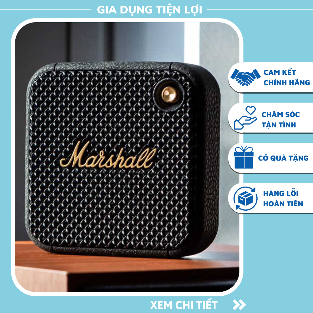 Loa bluetooth marshall willen - loa marshall willen -chống nước ip67,pin thời lượng caokết hợp các thiết bị điện thoại, máy tính, laptop, tivi, pc. loa mi ni siêu hót, đẹp, mẫu mới nhất, loa bluetooth