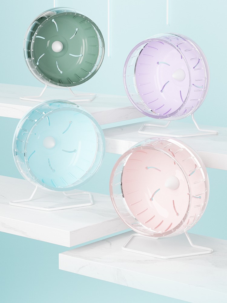 Wheel silent 12cm/ 14cm/ 17cm/ 21cm dành cho hamster bear , sóc, nhím, đuôi mập,....