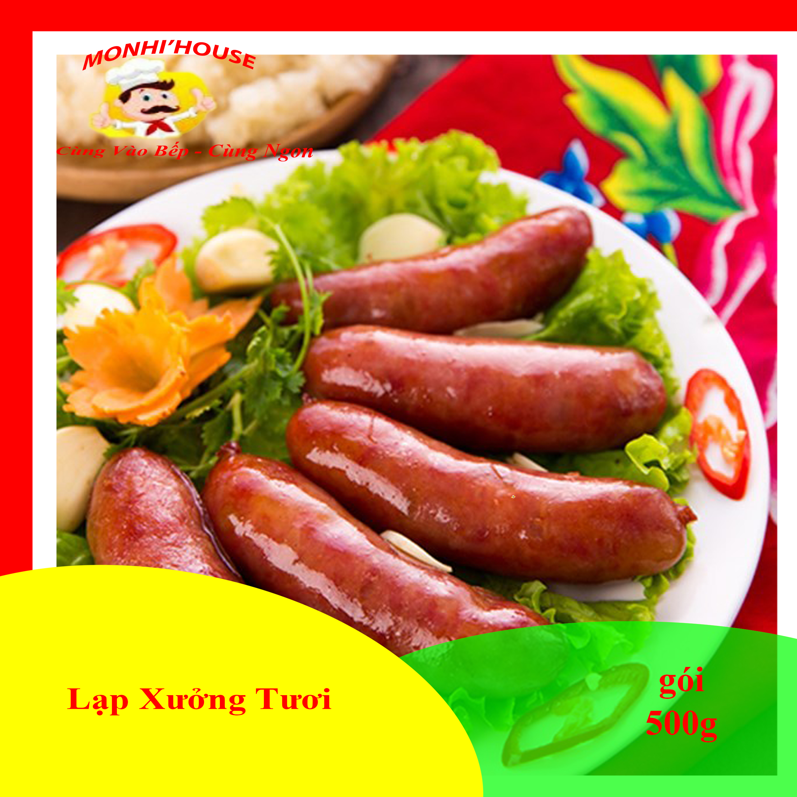 1kg lạp xưởng tươi thơm, ngon