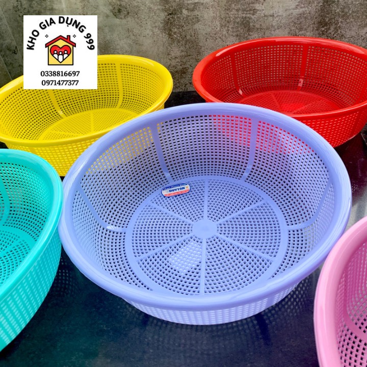 [SET 2 RỔ] RỔ GẠO 3T2 (32CM) DUY TÂN - HÀNG VIỆT NAM - CHẤT LIỆU NHỰA ĐẢM BẢO (Giao màu ngẫu nhiên)