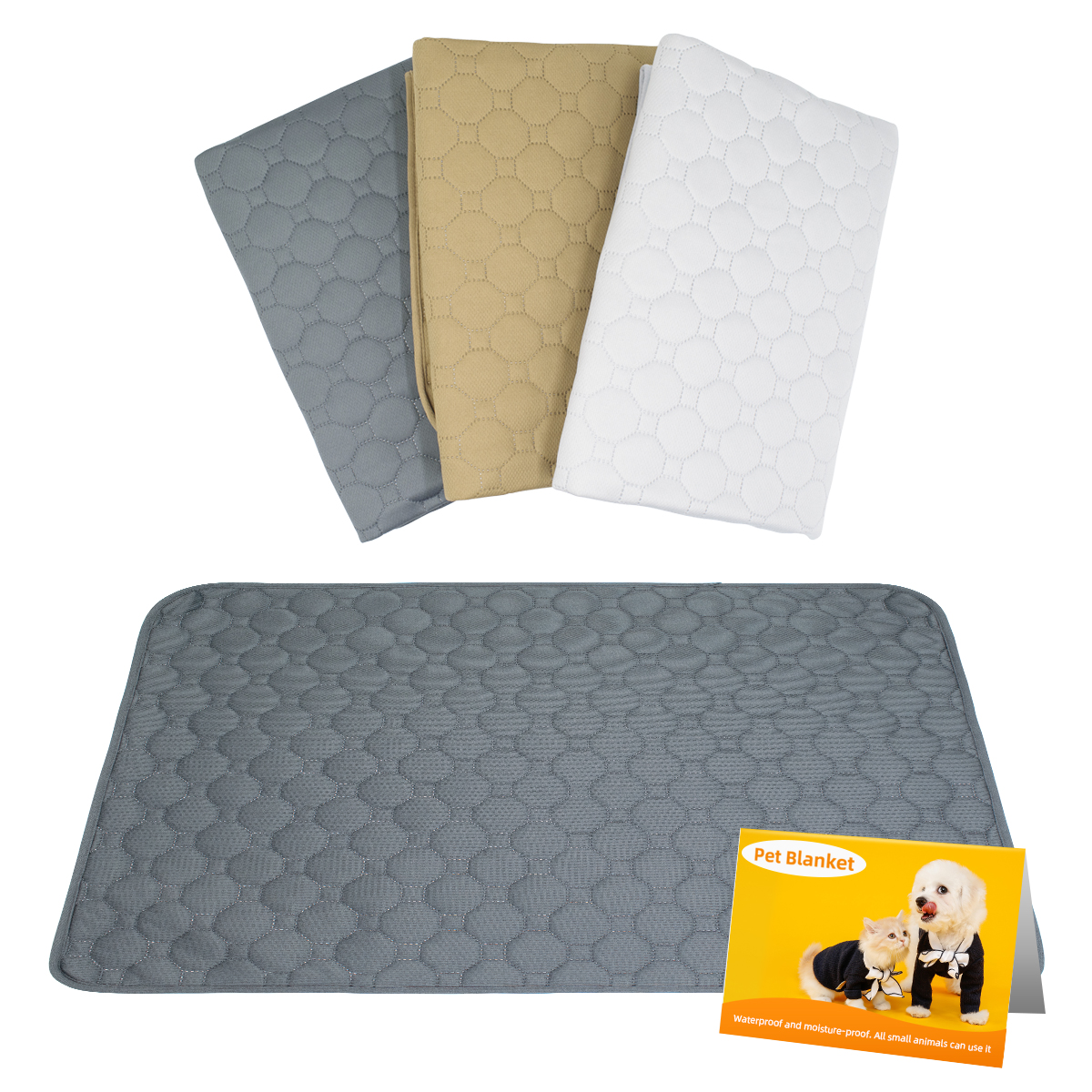 Nệm Lót Thú Cưng Chống Thấm, Tái Sử Dụng, Thấm Hút Nhanh – Washable Dog Pee Pads Cho Thỏ, Chuột Hamster, Chuột Lang Nhiều Màu