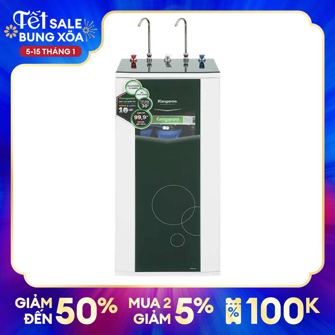 [Trả góp 0%]Máy lọc nước RO nóng lạnh Kangaroo KG10A3 10 lõi (mẫu mới 2021)