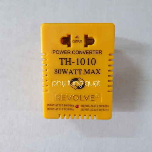 Cục chuyển điện 220v ra 110v hoặc ngược lại công suất 80W - đổi nguồn phụ tùng quạt Revolve TH 1010
