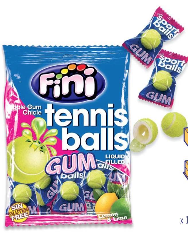 [HCM]Kẹo cao su Fini Tennis Balls Gum 80g/gói