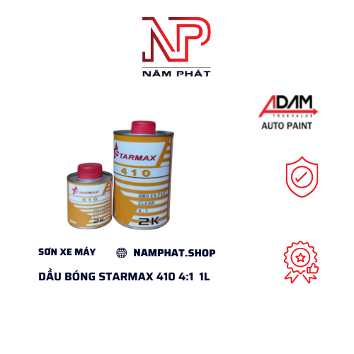 Dầu bóng 2k nhanh khô starmax 410 4:1 1 lít