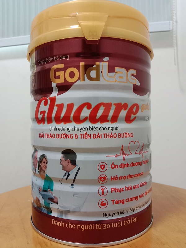 Sữa dành cho tiểu đường, phục hồi sức khỏe Glucare Gold Goldlac