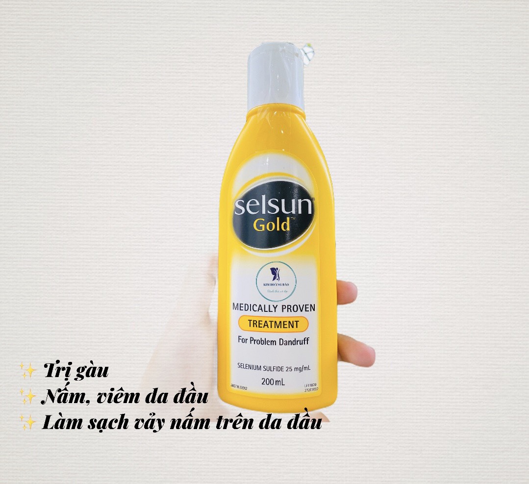 [HCM]Dầu gội làm sạch Gàu selsun gold 200ml có bill