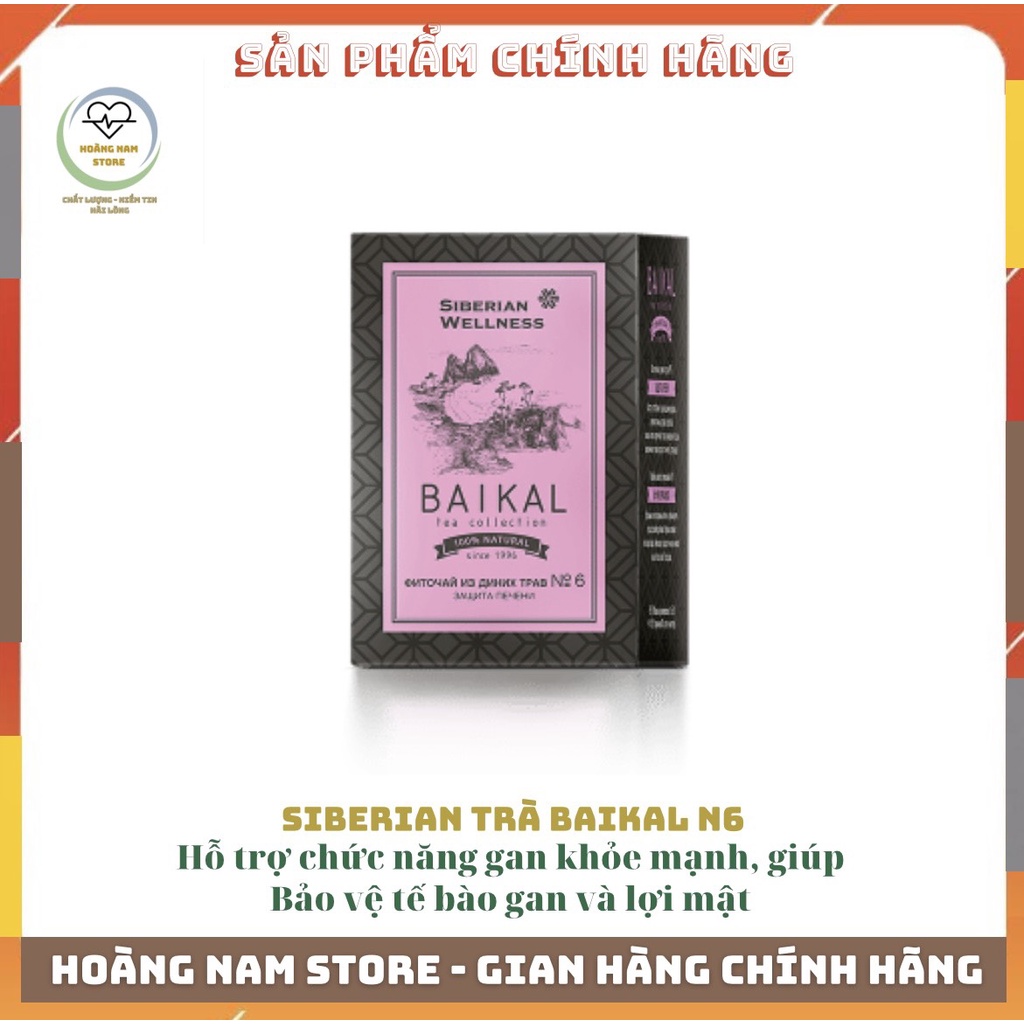 Trà thảo mộc siberian Baikal tea collection Herbal tea N6, thanh lọc cơ thể