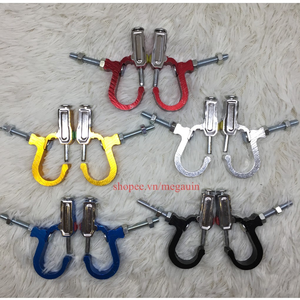 Móc treo đồ xe máy giá 1 cặp - xanh