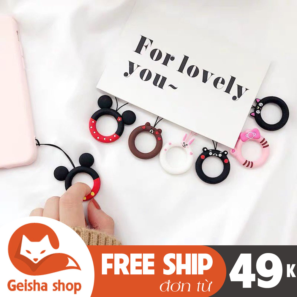 Tag phao đeo điện thoại, dây đeo có tay móc điện thoại , airpod mẫu cute PK1