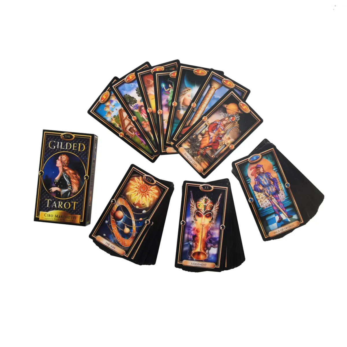 Gilded Tarot 78 Pcs Set Masa Depan Memberitahu Kad Permainan Parti Mainan Koleksi Dalam Bahasa Inggeris Lazada