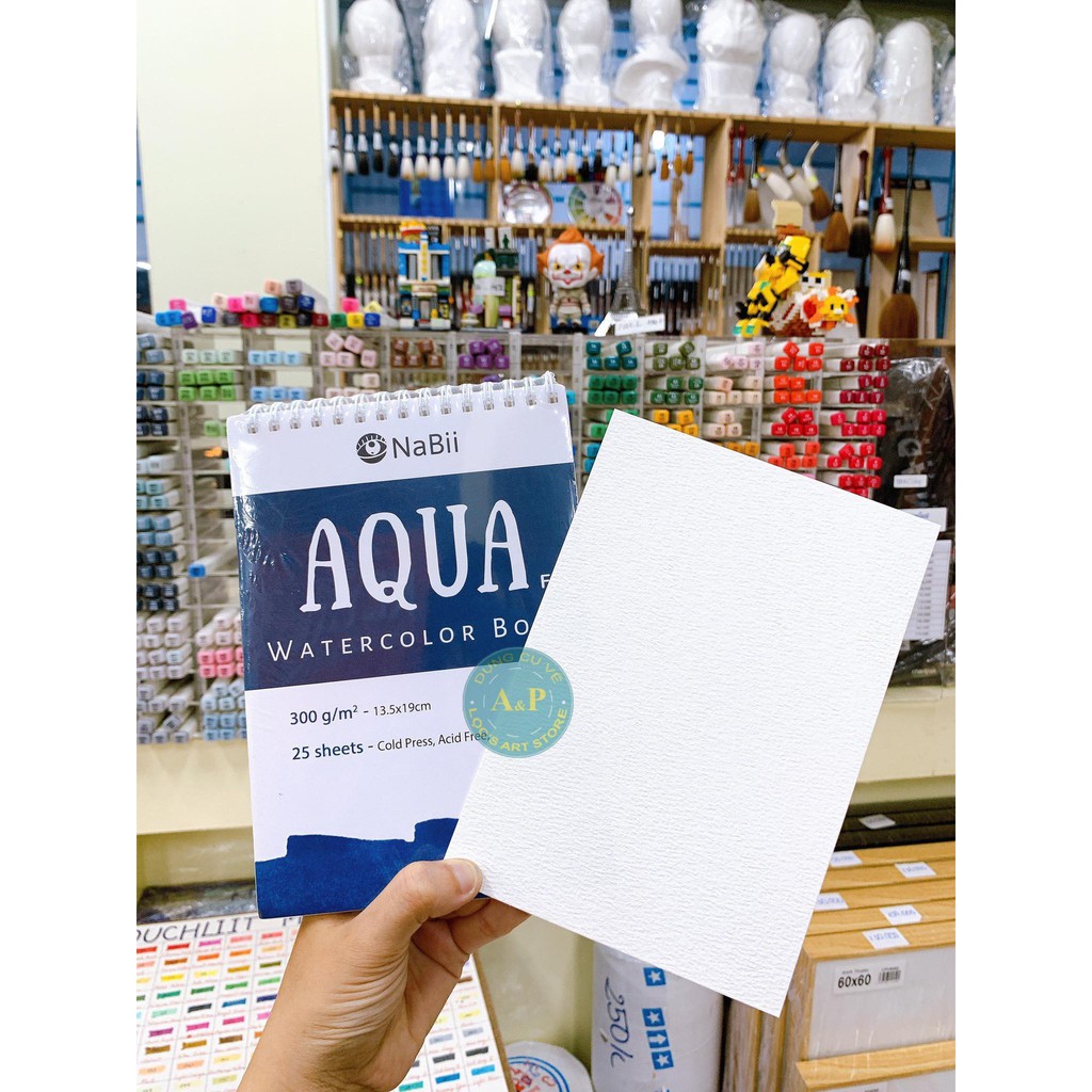 Sổ vẽ nabii aqua fat định lượng 300gsm
