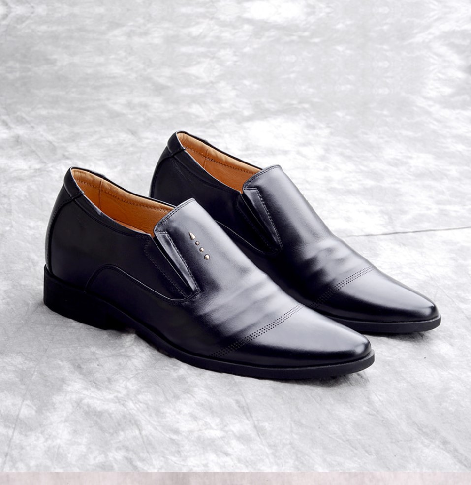 Giày Da Nam Tăng Chiều Cao Ẩn Bên Trong 7 cm Elmee ECN3, Tự Tin Sánh Bước Cùng Chân Dài