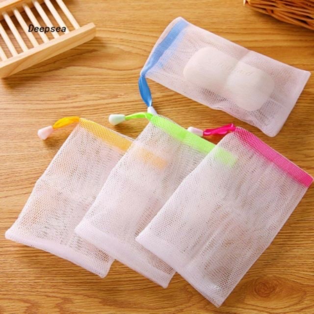 Túi lưới tạo bọt đựng xà phòng