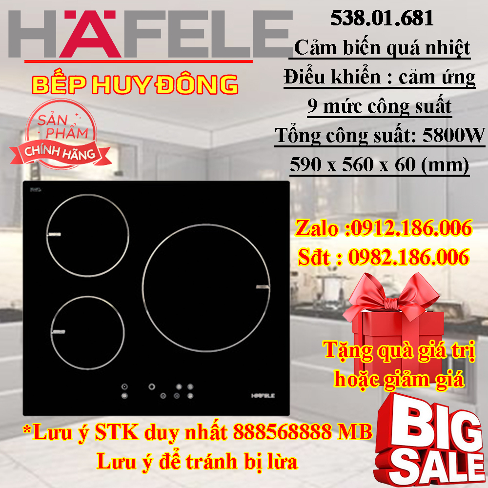 BẾP TỪ BA HAFELE (538.01.681)