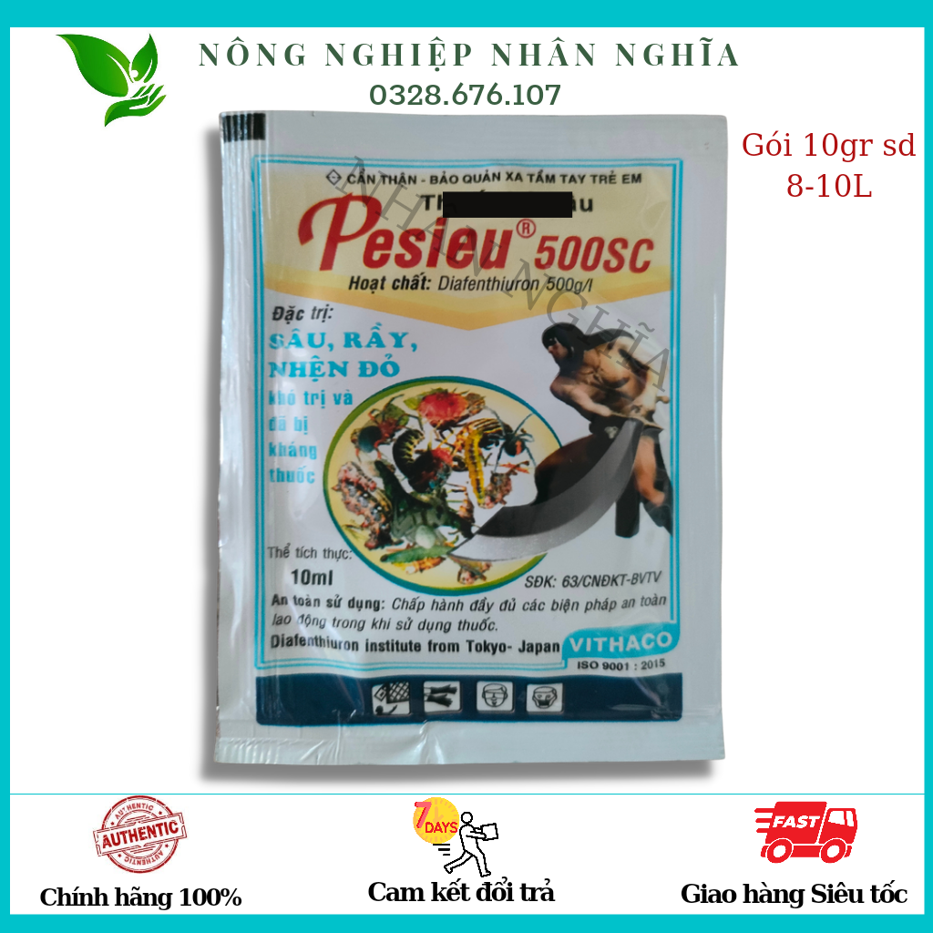 Thuốc trừ nhện đỏ pesieu 500sc 10ml
