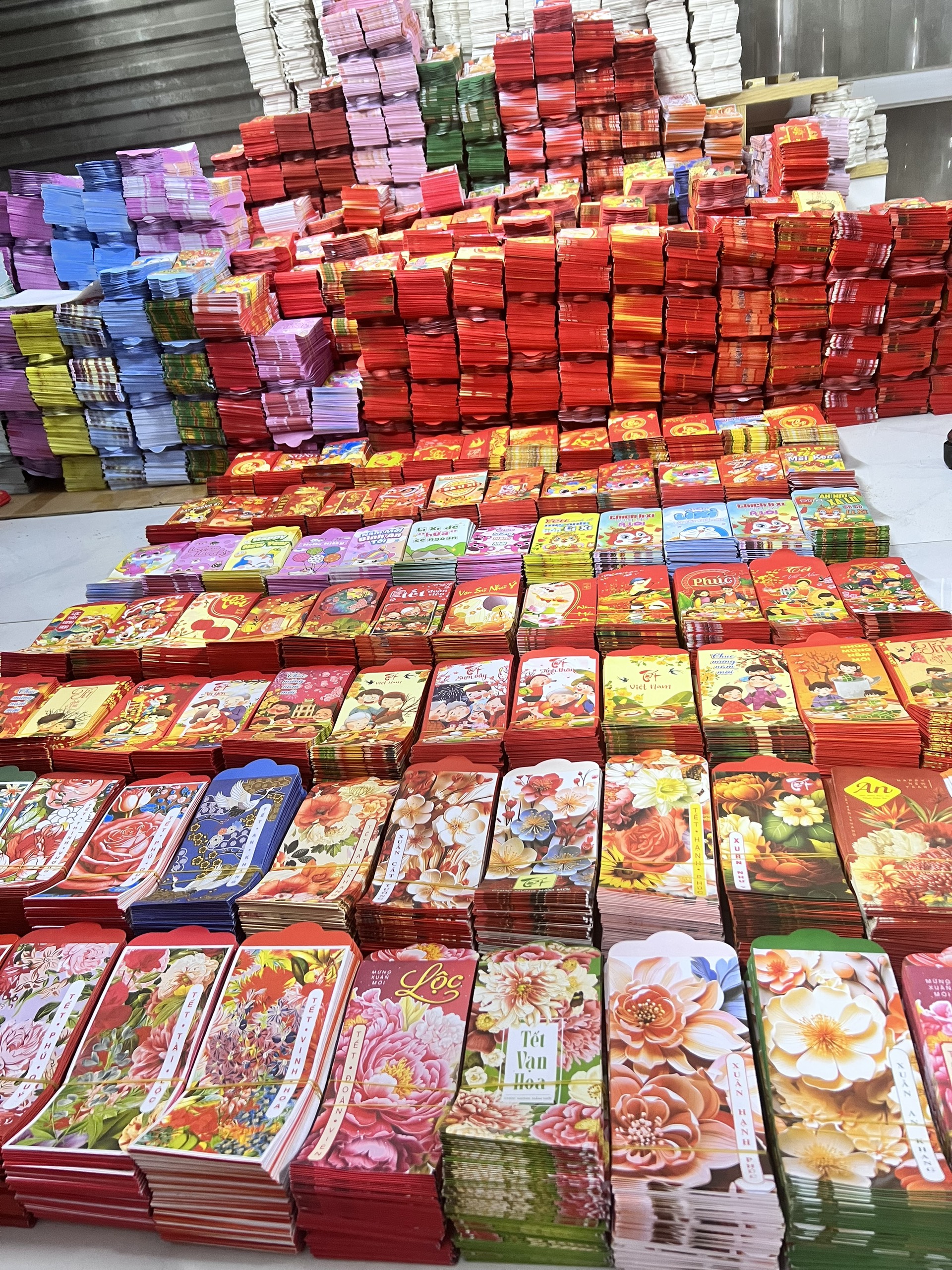 Combo sỉ 5000 bao lì xì tết quý mão 2024 kèm túi nilong