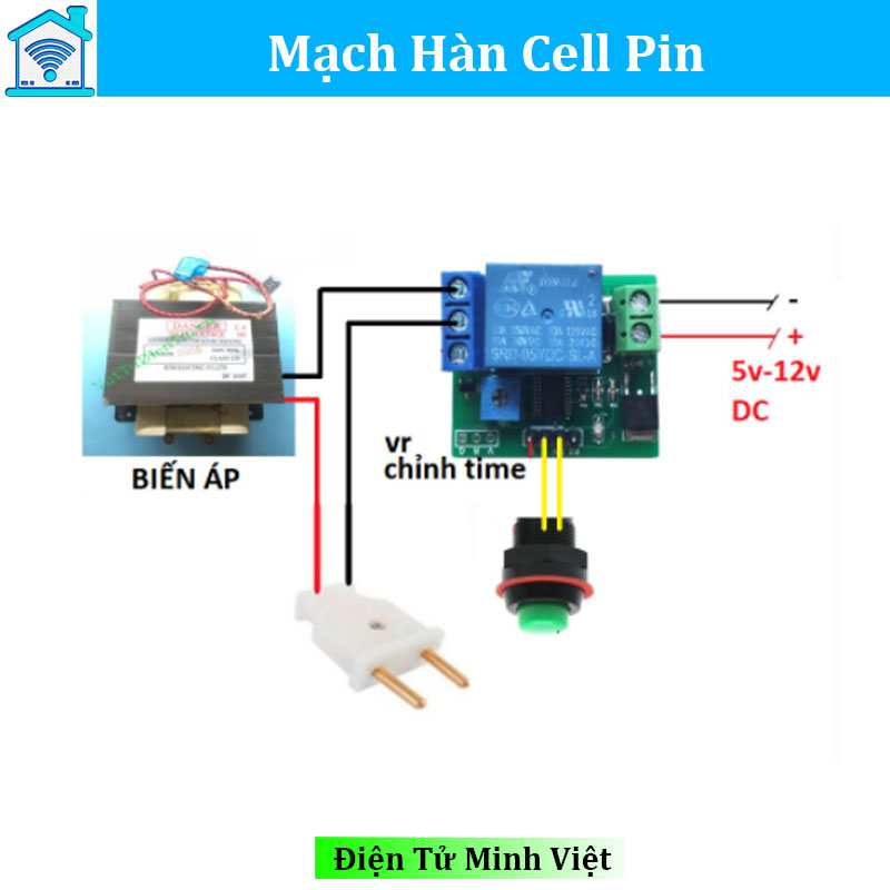 Mạch timer máy hàn cell pin 18650 kst