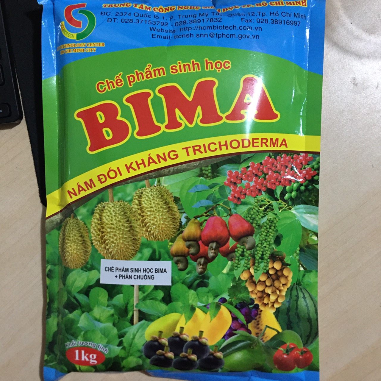 Gói 1kg Chế phẩm sinh học BiMa - Nấm đối kháng Trichoderma