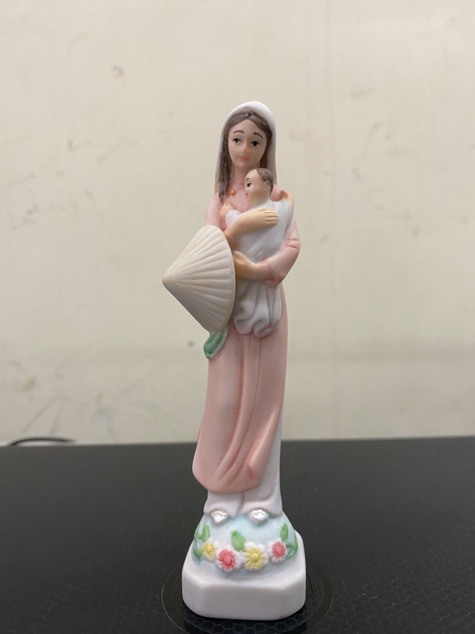 [HCM]174. Đức Mẹ nón lá gốm sứ 12cm