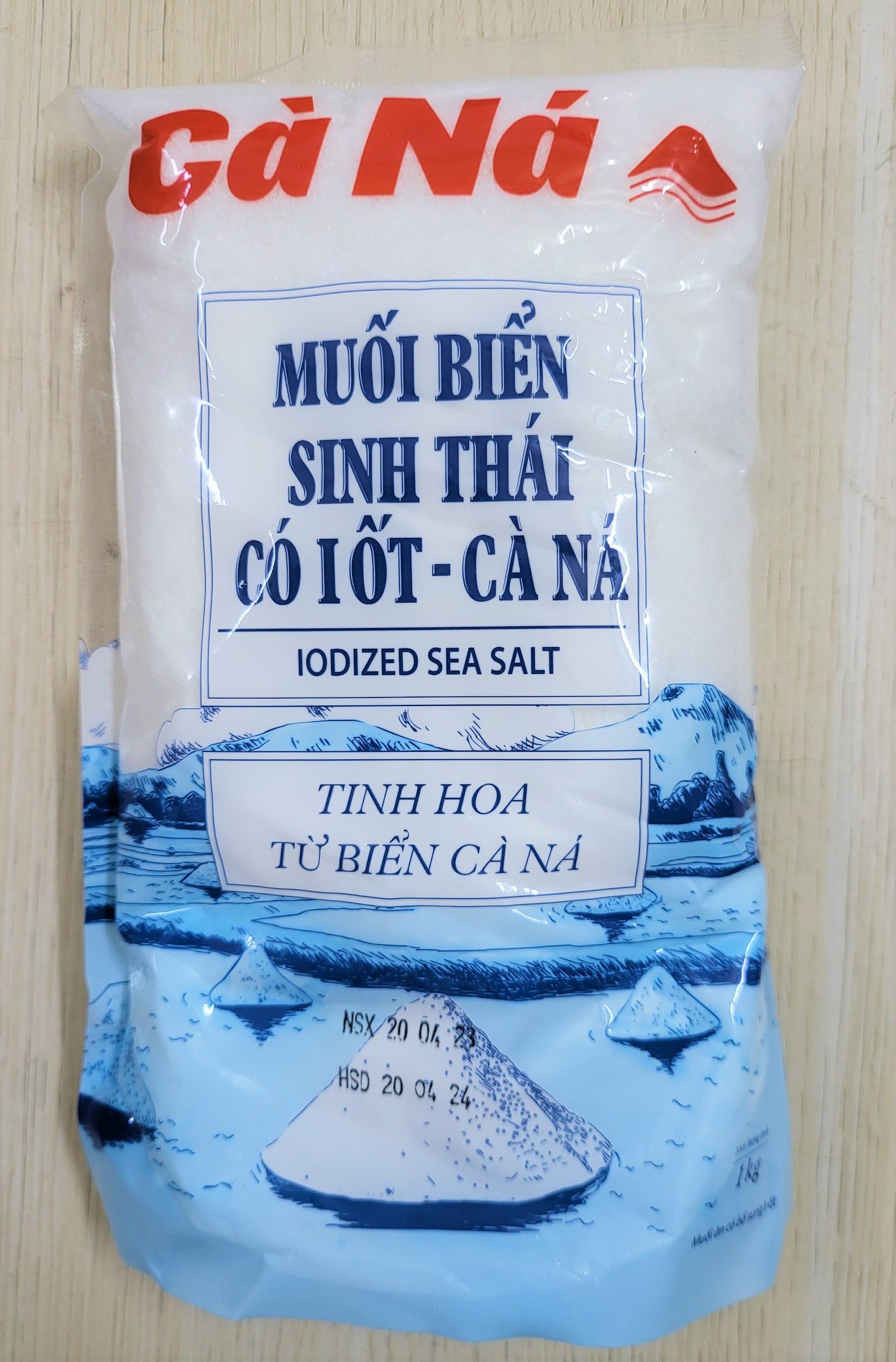 Muối biển sinh thái có i ốt iodized sea salt
