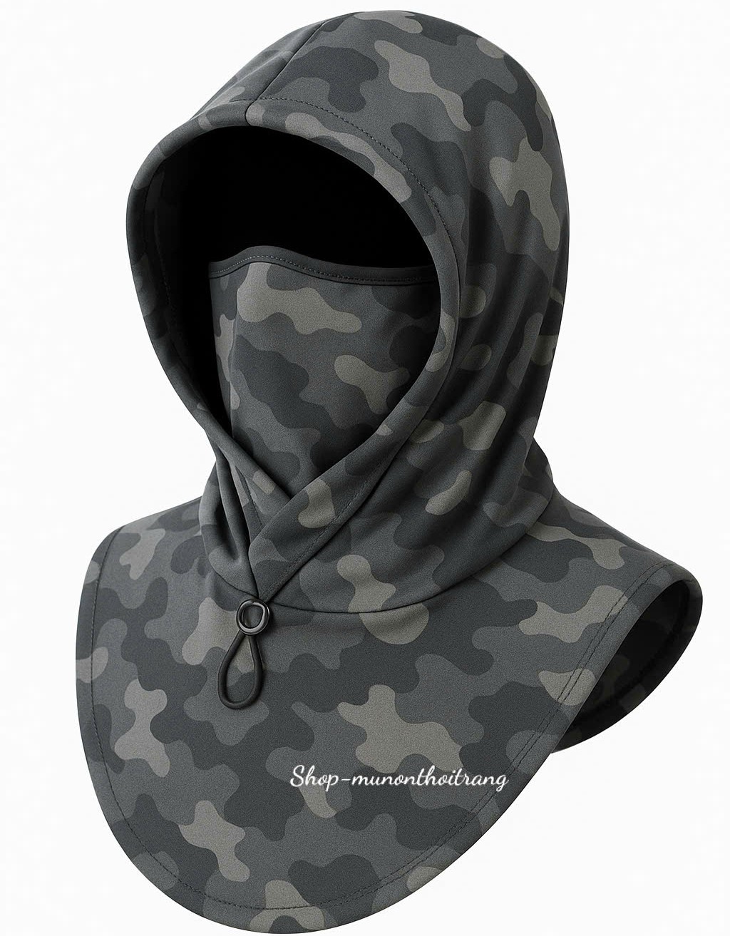 Multi-Purpose Hood with Mask for Men and Women - Anti-Uv Sun Hat with Ninja-Style Drawstring - 8