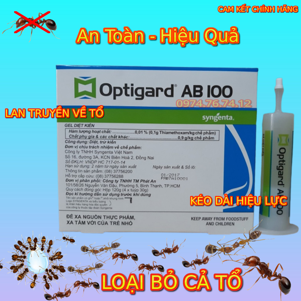 Thuốc diệt kiến sinh học optigard ab 100 30gram – diệt kiến chung cư, nhà ở, văn phòng