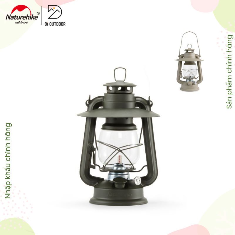 Đèn măng xông dã ngoại naturehike nh22zm003 đèn bão dùng dầu hỏa